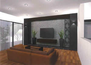 清水邸　内観リビング