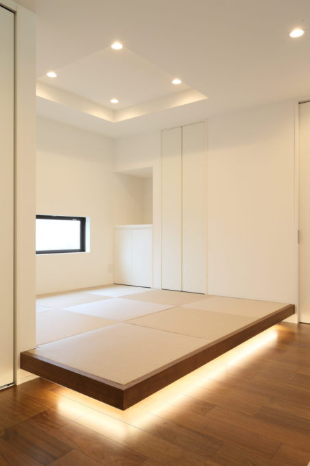 畳コーナー　タタミスペース　リビング　シブサワスタイル