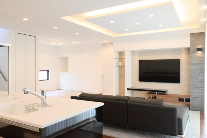 シックモダン　リゾートモダン　リビング　シブサワスタイル