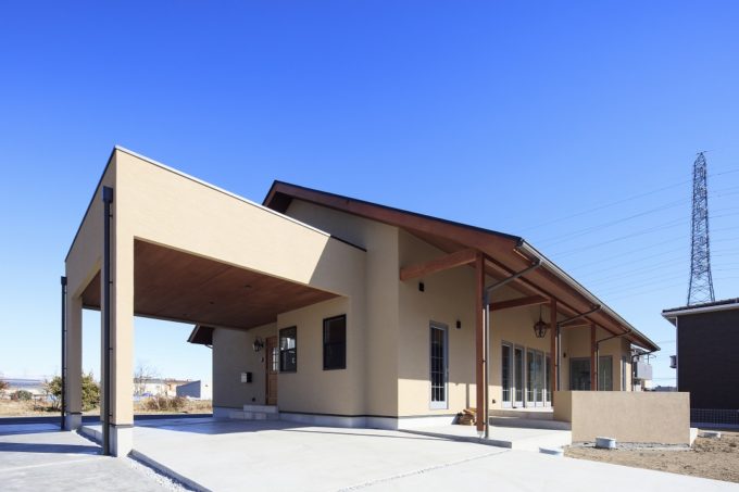 平屋　ガレージハウス　シブサワスタイル