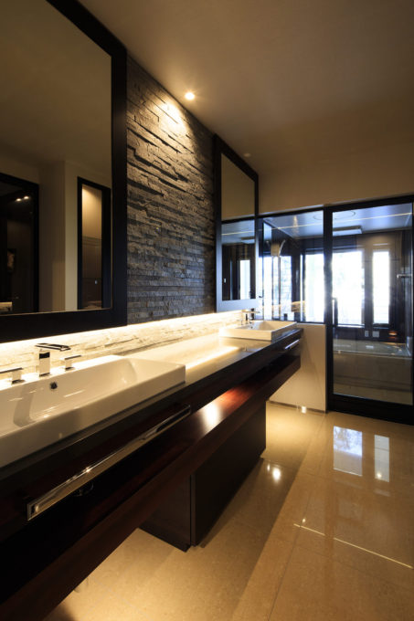 造作洗面　ダブル洗面