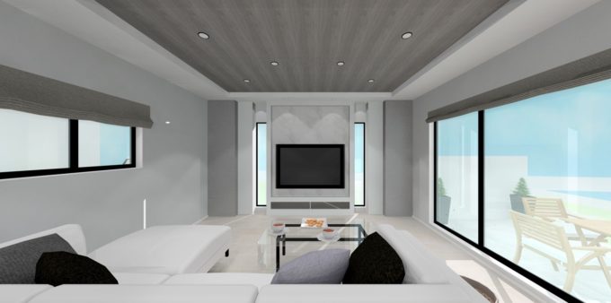 注文住宅　シブサワスタイル　リビング