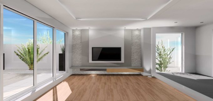 注文住宅　シブサワスタイル　リビング