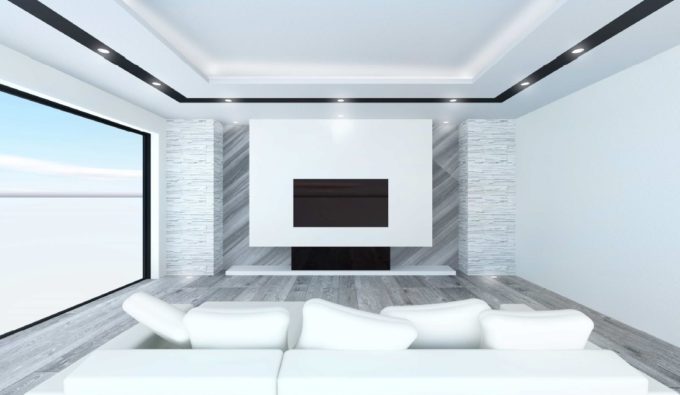 注文住宅　シブサワスタイル　リビング　リゾートモダン