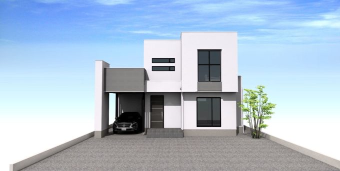 注文住宅　シブサワスタイル　ガレージハウス　シンプル　カジュアル　モダン