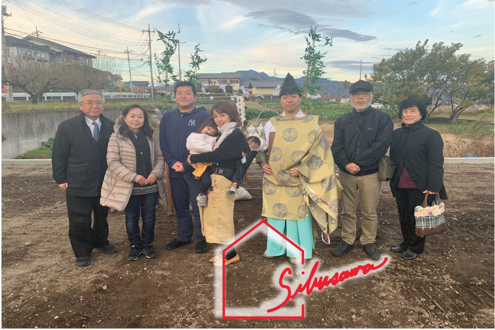 渋川市　シンプルカジュアルモダンの家　地鎮祭