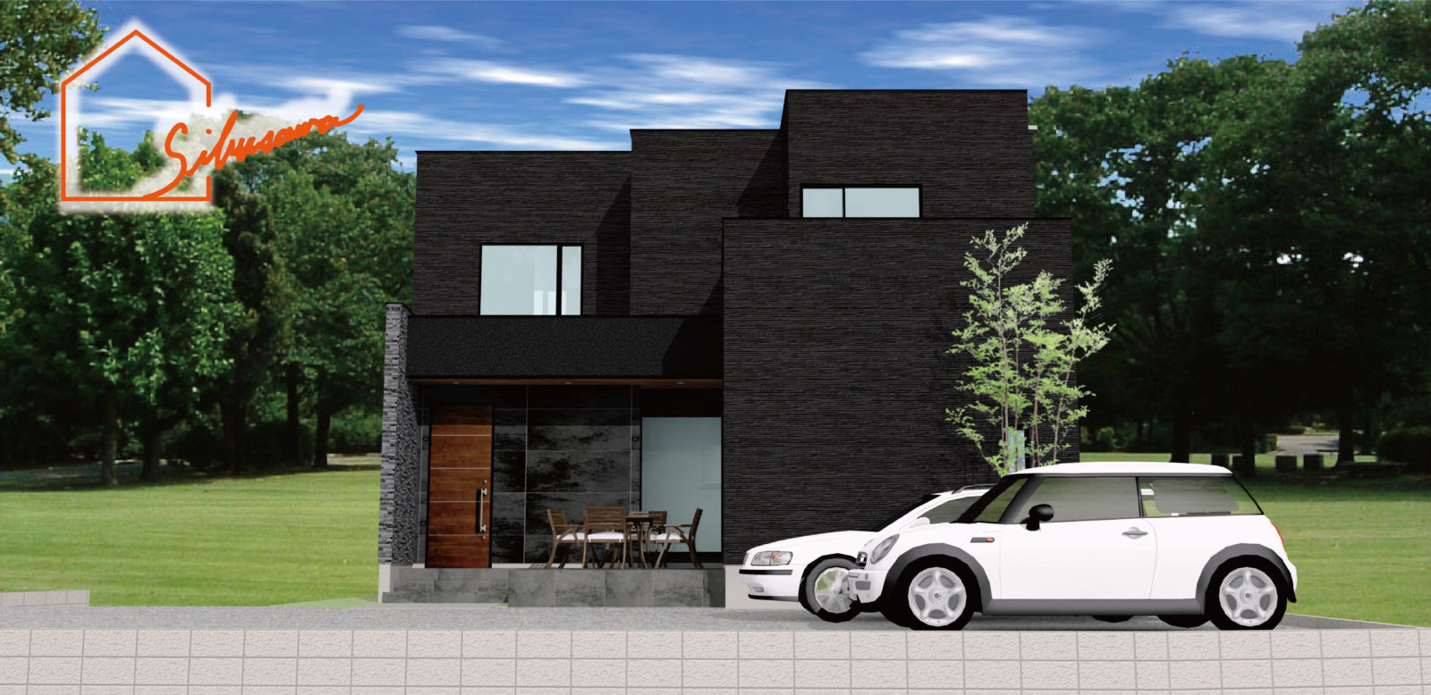 前橋市　シックモダンな邸宅　地鎮祭