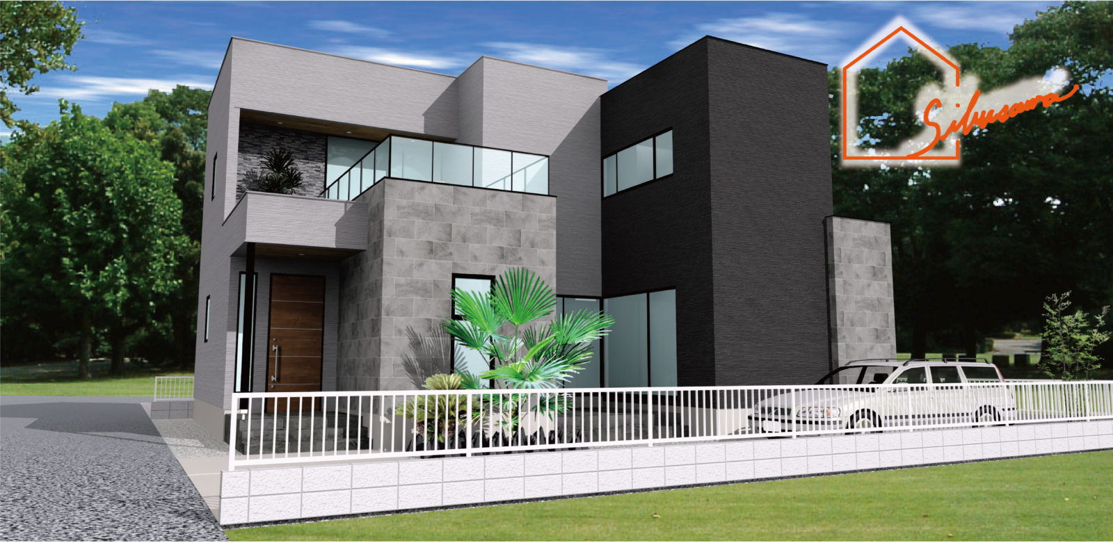 伊勢崎市　デザイン性・効率性・快適性を集約したシックモダンなリゾート邸宅　地鎮祭　