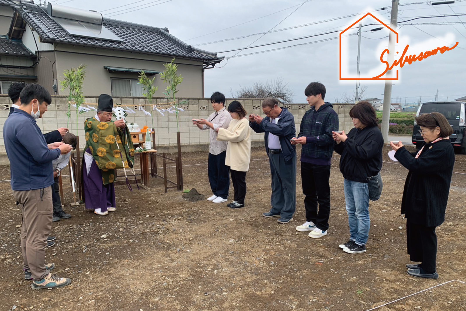 邑楽町　敷地特性と空間特性を連動させたナチュラル×シンプルモダンハウス　地鎮祭　