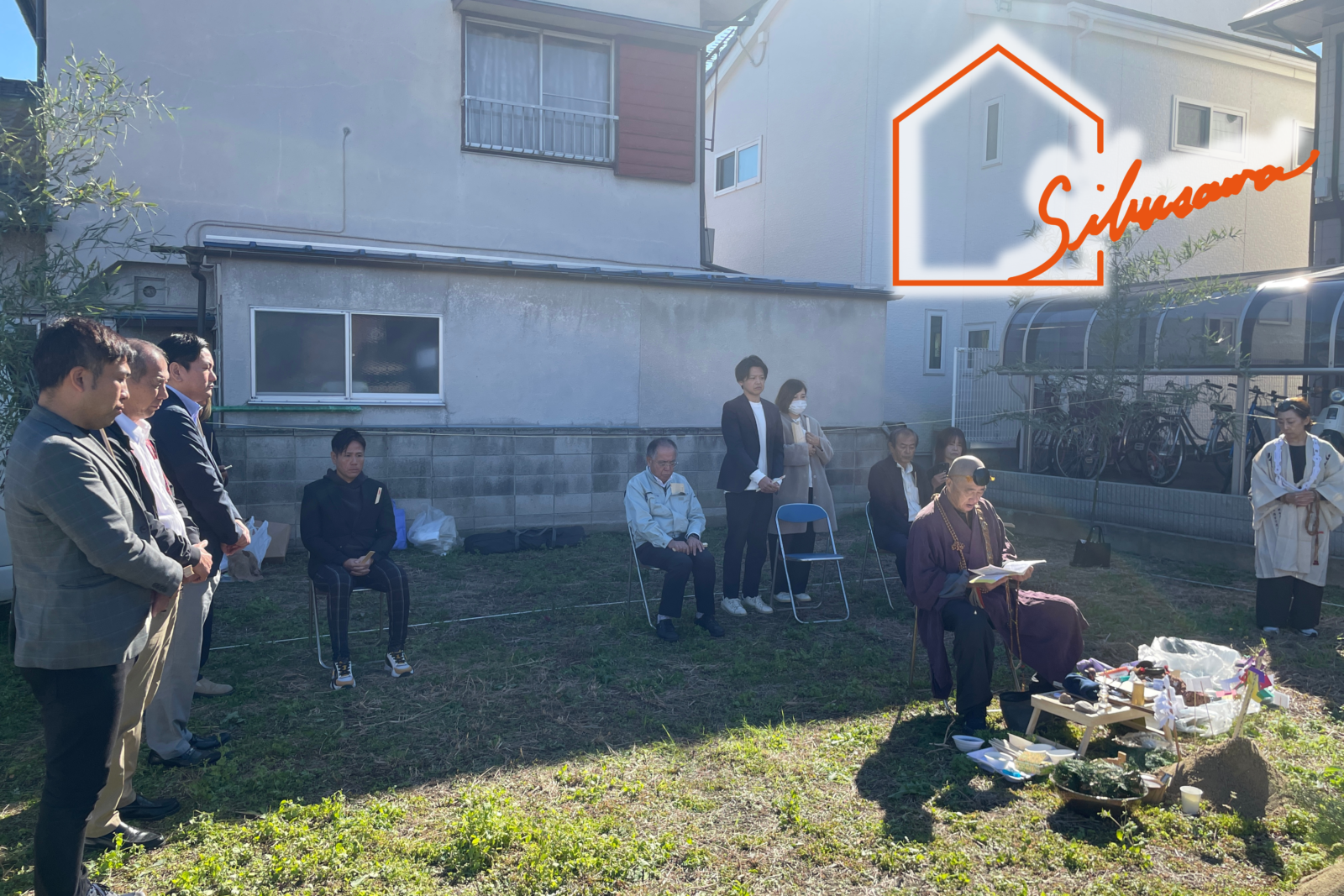 高崎市　ブラック外観のナチュラルモダンハウス　地鎮祭